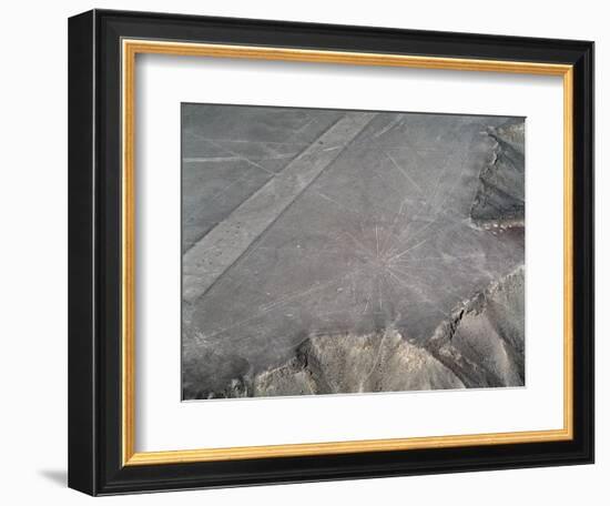 Aerial View of Nazca Lines (Photography, 1983)-Prehistoric Prehistoric-Framed Giclee Print