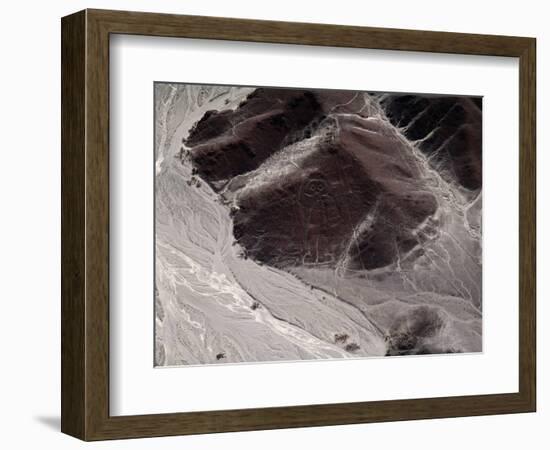 Aerial View of Nazca Lines Representing a Human Figure (Photography, 1983)-Prehistoric Prehistoric-Framed Giclee Print