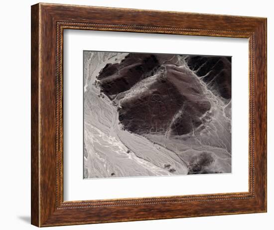 Aerial View of Nazca Lines Representing a Human Figure (Photography, 1983)-Prehistoric Prehistoric-Framed Giclee Print