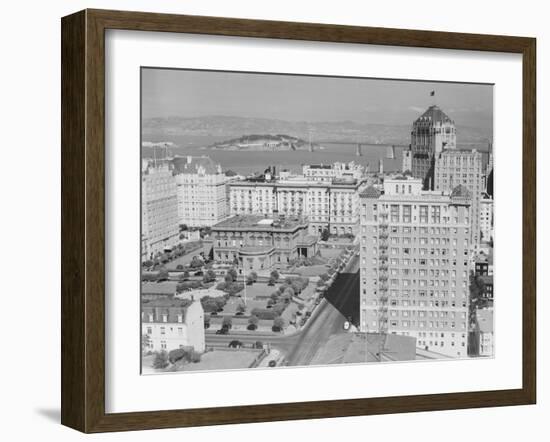 Aerial View of Nob Hill and Buildings-Philip Gendreau-Framed Photographic Print