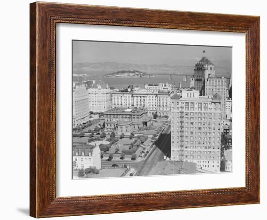 Aerial View of Nob Hill and Buildings-Philip Gendreau-Framed Photographic Print