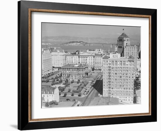 Aerial View of Nob Hill and Buildings-Philip Gendreau-Framed Photographic Print