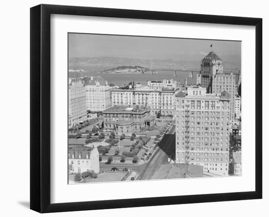 Aerial View of Nob Hill and Buildings-Philip Gendreau-Framed Photographic Print