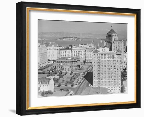 Aerial View of Nob Hill and Buildings-Philip Gendreau-Framed Photographic Print