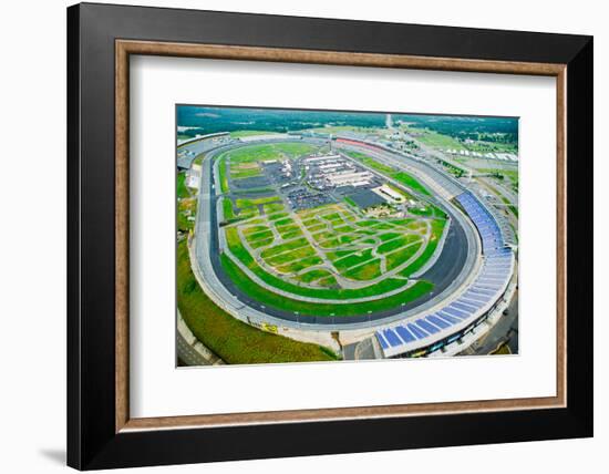 Aerial view of North Carolina Speedway in Charlotte, NC-null-Framed Photographic Print