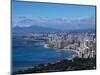 Aerial View of Oahu, Honolulu, HI-Barry Winiker-Mounted Photographic Print