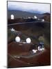 Aerial View of Observatories At Mauna Kea, Hawaii-John Sanford-Mounted Photographic Print