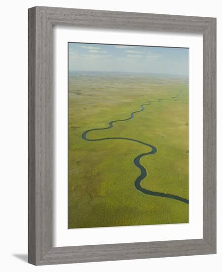 Aerial View of Okavango Delta-Michele Westmorland-Framed Photographic Print