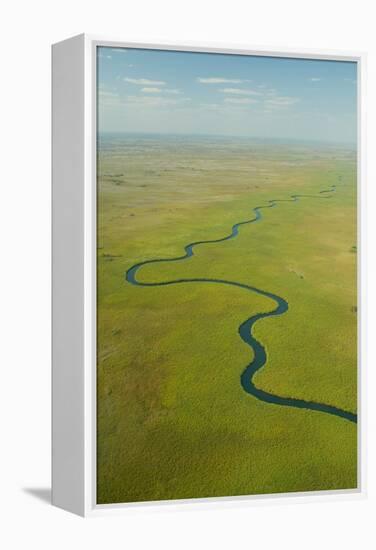 Aerial View of Okavango Delta-Michele Westmorland-Framed Premier Image Canvas