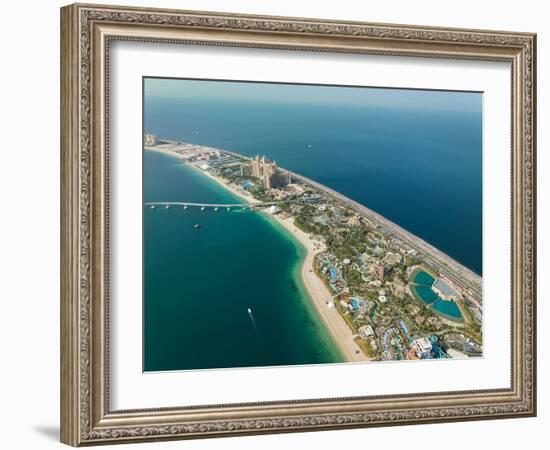 Aerial view of Palm Jumeirah, Dubai, United Arab Emirates, Middle East-Ben Pipe-Framed Photographic Print