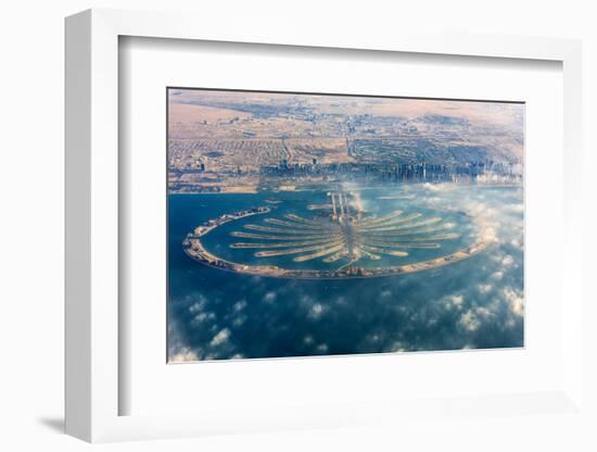 Aerial view of Palm Jumeirah, Dubai, United Arab Emirates-Stefano Politi Markovina-Framed Photographic Print