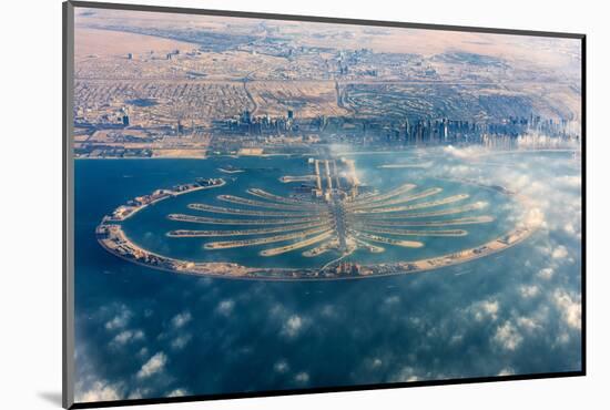 Aerial view of Palm Jumeirah, Dubai, United Arab Emirates-Stefano Politi Markovina-Mounted Photographic Print