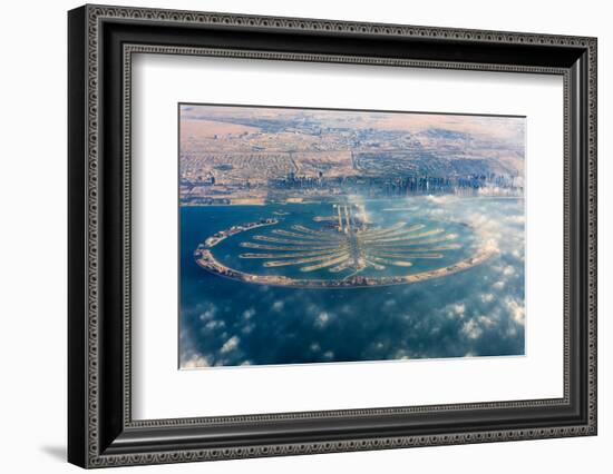 Aerial view of Palm Jumeirah, Dubai, United Arab Emirates-Stefano Politi Markovina-Framed Photographic Print