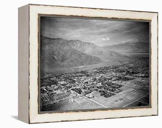 Aerial View of Palm Springs-Dave Cicero-Framed Premier Image Canvas