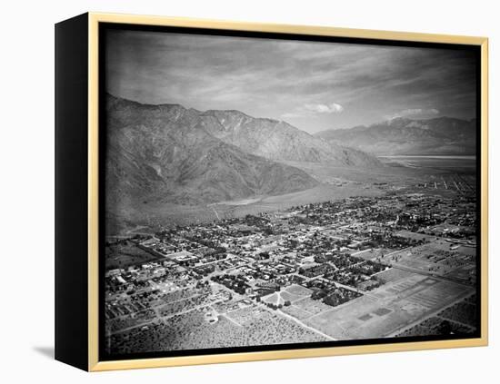 Aerial View of Palm Springs-Dave Cicero-Framed Premier Image Canvas