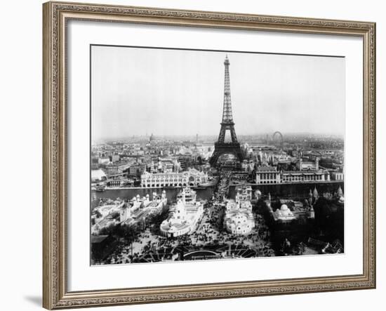 Aerial View of Paris-Bettmann-Framed Photographic Print