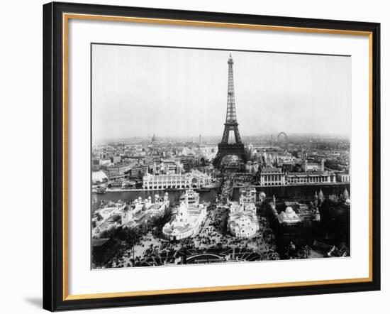 Aerial View of Paris-Bettmann-Framed Photographic Print