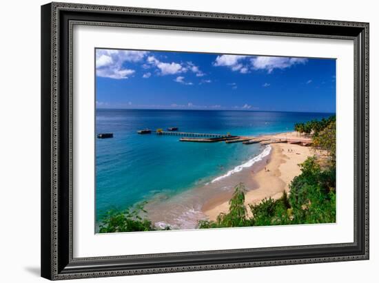 Aerial View of Playa Crashboat, Puerto Rico-George Oze-Framed Photographic Print