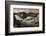 Aerial view of Reine village and fjords at sunset, Moskenesoya, Lofoten, Norway-Panoramic Images-Framed Photographic Print