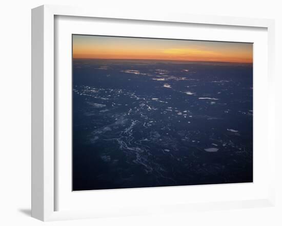 Aerial View of Rivers and Lakes of Bonito in Mato Grosso Do Sul-Alex Saberi-Framed Photographic Print