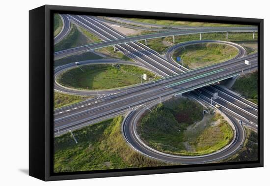 Aerial View of Road Highway Junction Huelva Province, Spain-Peter Adams-Framed Premier Image Canvas