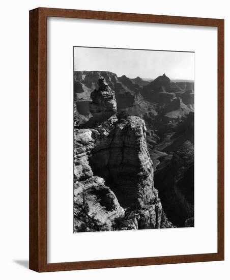 Aerial View of Rock Formation in the Grand Canyon-Margaret Bourke-White-Framed Premium Photographic Print