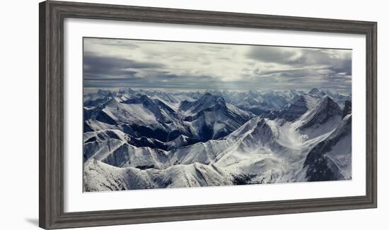 Aerial View of Rocky Mountains, Banff National Park, Alberta, Canada-null-Framed Photographic Print