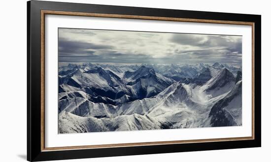 Aerial View of Rocky Mountains, Banff National Park, Alberta, Canada-null-Framed Photographic Print