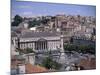 Aerial View of Rossio Square and City, Lisbon, Portugal-J Lightfoot-Mounted Photographic Print