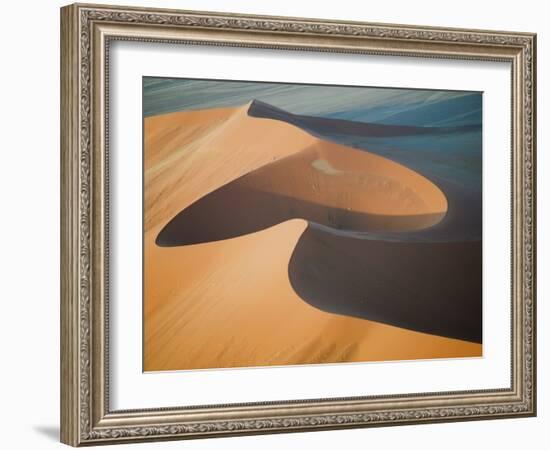 Aerial View of Sand Dunes, Great Red Sand Dunes, Soussevlei, Namibia-Ellen Anon-Framed Photographic Print