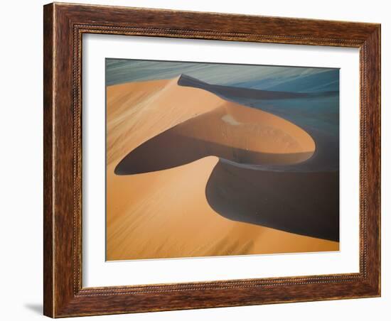 Aerial View of Sand Dunes, Great Red Sand Dunes, Soussevlei, Namibia-Ellen Anon-Framed Photographic Print