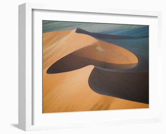 Aerial View of Sand Dunes, Great Red Sand Dunes, Soussevlei, Namibia-Ellen Anon-Framed Photographic Print