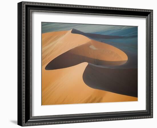 Aerial View of Sand Dunes, Great Red Sand Dunes, Soussevlei, Namibia-Ellen Anon-Framed Photographic Print