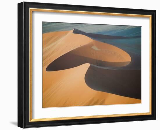 Aerial View of Sand Dunes, Great Red Sand Dunes, Soussevlei, Namibia-Ellen Anon-Framed Photographic Print