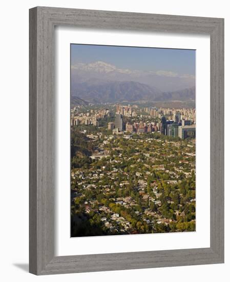 Aerial View of Santiago, Chile, South America-Gavin Hellier-Framed Photographic Print