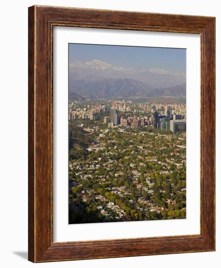 Aerial View of Santiago, Chile, South America-Gavin Hellier-Framed Photographic Print