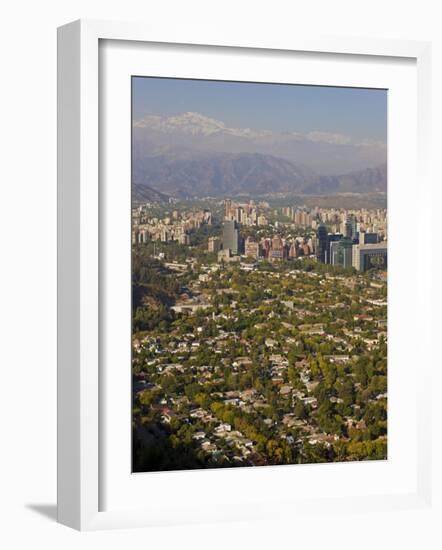 Aerial View of Santiago, Chile, South America-Gavin Hellier-Framed Photographic Print