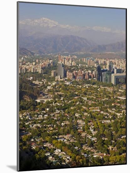 Aerial View of Santiago, Chile, South America-Gavin Hellier-Mounted Photographic Print