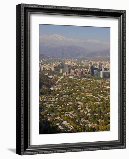 Aerial View of Santiago, Chile, South America-Gavin Hellier-Framed Photographic Print