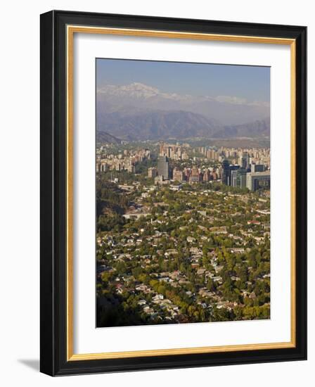 Aerial View of Santiago, Chile, South America-Gavin Hellier-Framed Photographic Print