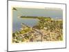 Aerial View of Sarasota, Florida-null-Mounted Art Print