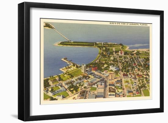 Aerial View of Sarasota, Florida-null-Framed Art Print