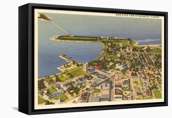 Aerial View of Sarasota, Florida-null-Framed Stretched Canvas