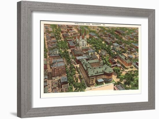 Aerial View of Savannah, Georgia-null-Framed Art Print