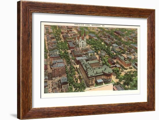 Aerial View of Savannah, Georgia-null-Framed Art Print