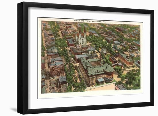 Aerial View of Savannah, Georgia-null-Framed Art Print