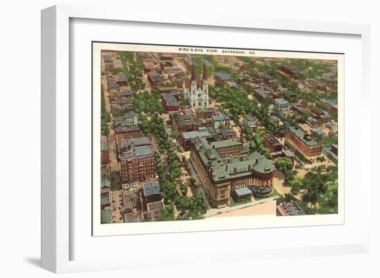 Aerial View of Savannah, Georgia-null-Framed Art Print