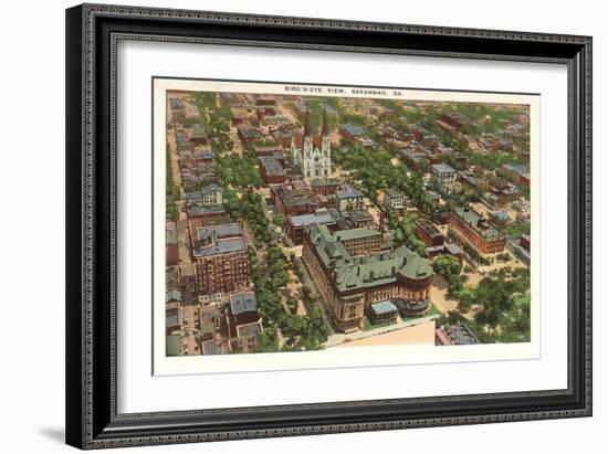 Aerial View of Savannah, Georgia-null-Framed Art Print