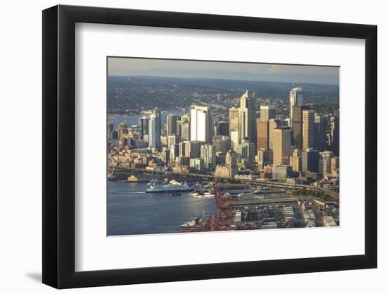 Aerial View of Seattle, Washington State, USA-Stuart Westmorland-Framed Photographic Print