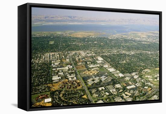 Aerial View of Silicon Valley-David-Framed Premier Image Canvas